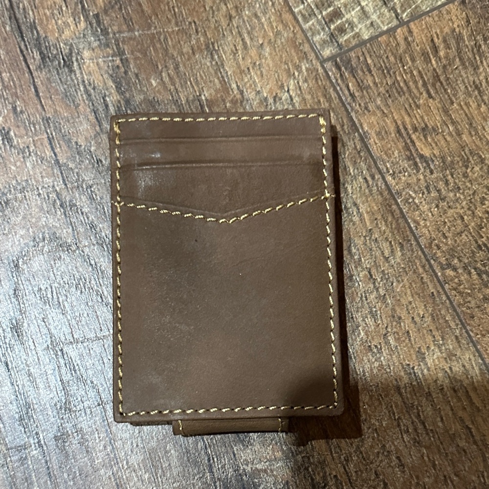 Classic Brown Leather Card Holder